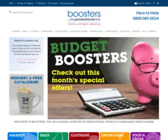 Boosters.co.uk(Promotional Products) Screenshot