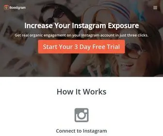 Boostgram.com(Buy Real Instagram Followers) Screenshot