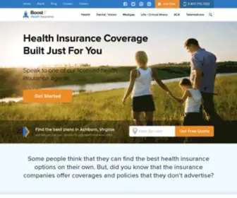 Boosthealthinsurance.com(Health Insurance) Screenshot