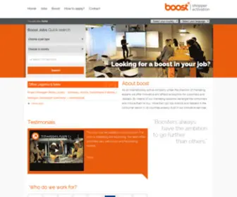 Boostjobs.eu(Boosters always have the ambition to go further than others) Screenshot