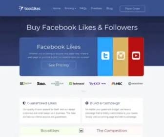 Boostlikes.com(Buy Facebook Likes and Followers) Screenshot