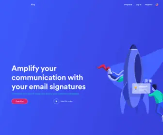 Boostmymail.com(Créez et personnalisez la signature mail de votre entreprise) Screenshot