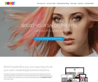 Boostmysalon.co.uk(Marketing & Business Solutions My Page) Screenshot