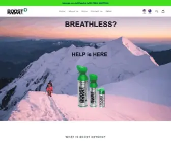 Boostoxygen.co.nz(Boost Oxygen Australasia) Screenshot