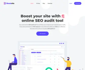 Boostsite.com(SEO audit online) Screenshot