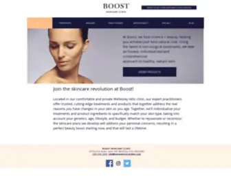 Boostskincareclinic.com(Boost Skin Care Clinic) Screenshot