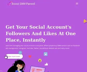 Boostsmmpannel.com(Boost Smm Panel) Screenshot