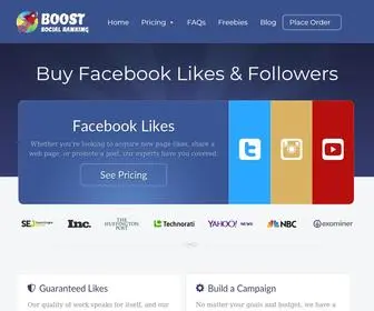 Boostsocialranking.com(Boost Twitter Likes) Screenshot