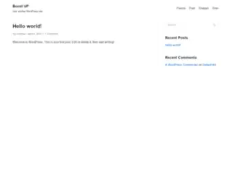 Boostupstudio.net(Boost UP) Screenshot