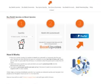 BoostupVotes.com(Buy Reddit Upvotes) Screenshot