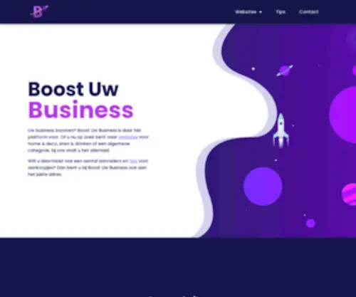 Boostuwbusiness.be(Boost Uw Business is hét platform om uw business te boosten) Screenshot