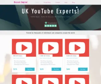 Boostviewsuk.com(UK YouTube Views) Screenshot
