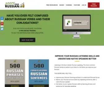 Boostyourrussian.com(Boost Your Russian) Screenshot