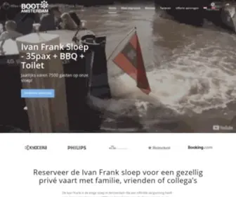 Boot-Amsterdam.com(Een sloep voor elke gelegenheid) Screenshot