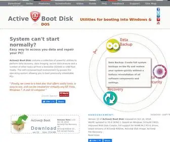 Boot-Disk.com(Boot Disk software (data recovery boot disk) is a complete IT Technician's package to fix system disk problems) Screenshot