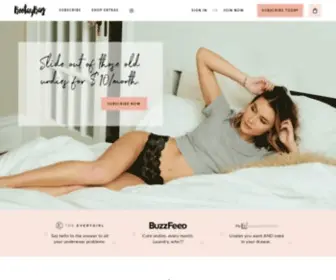 Bootaybag.com(The new underwear subscription brand for women) Screenshot