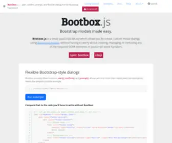 BootboxJs.com(Bootbox.js) Screenshot