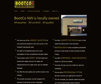 Bootconw.com(BootCo NW) Screenshot