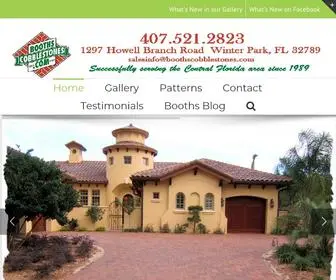 Boothscobblestones.com(Booth's Cobblestones has been serving the Central Florida Area since 1989. Our showroom) Screenshot