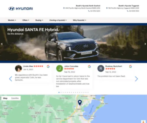 Boothshyundai.com.au(Booth's Hyundai) Screenshot