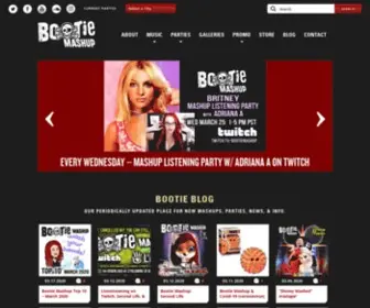 Bootiemashup.com(The best mashups (and mashup parties)) Screenshot