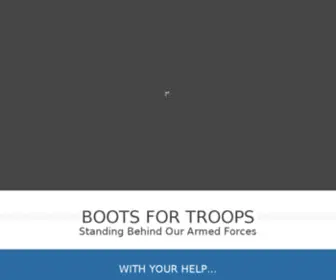 Boots4Troops.org(Boots for Troops) Screenshot