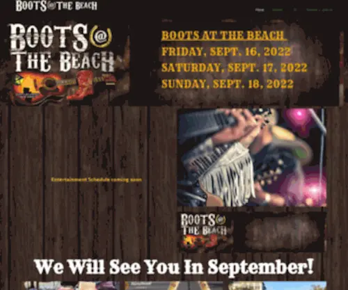 Bootsatthebeach.com(North Wildwood Country Music Festival) Screenshot