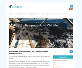 Bootslog.de(Willkommen bei) Screenshot