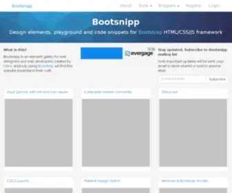 Bootsnip.com(Bootsnipp) Screenshot
