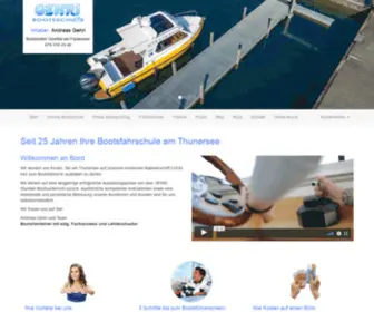 Bootsschule.ch(Bootsunterricht mit bootsprüfung) Screenshot