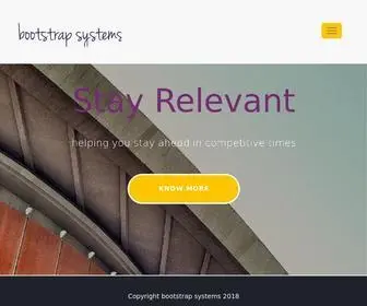 Bootstrap-SYstems.com(Technology and Training) Screenshot
