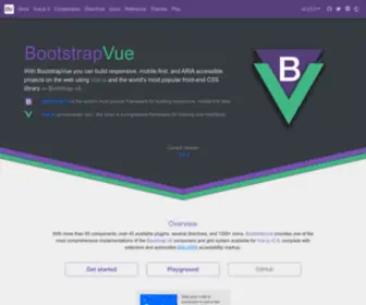 Bootstrap-Vue.org(Quickly integrate bootstrap v4 components with vue.js) Screenshot