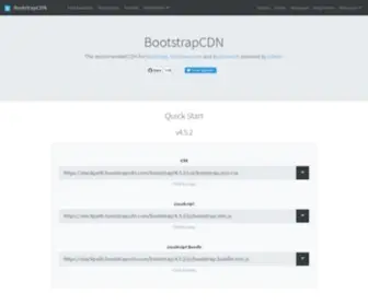 BootstrapCDN.com(Official CDN of Bootstrap and Font Awesome) Screenshot