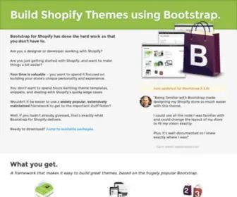 Bootstrapforshopify.com(Bootstrap for Shopify) Screenshot