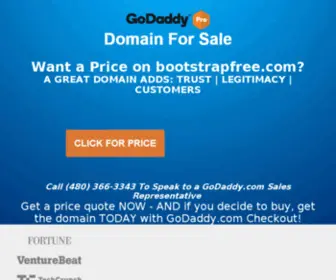 Bootstrapfree.com(Forsale Lander) Screenshot