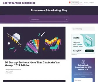 Bootstrappingecommerce.com(Ecommerce Blog) Screenshot
