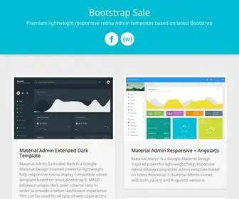 Bootstrapsale.com(Bootstrap Sale) Screenshot