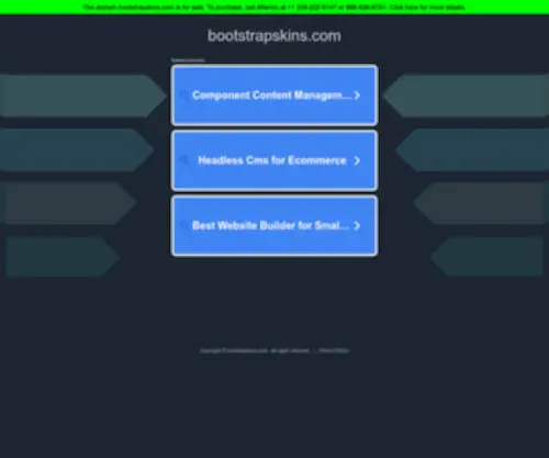 Bootstrapskins.com(Bootstrapskins) Screenshot