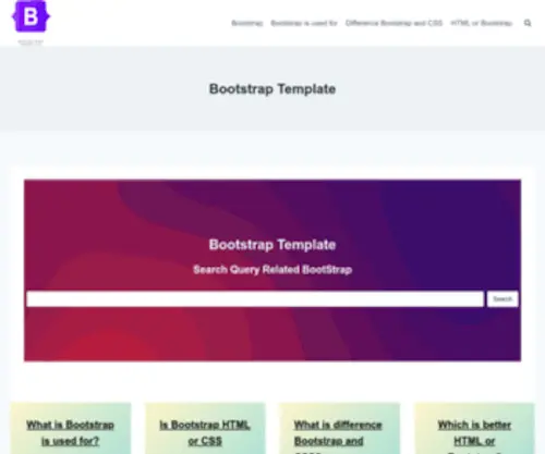 Bootstraptemplate.net(Bootstrap Themes & Templates) Screenshot