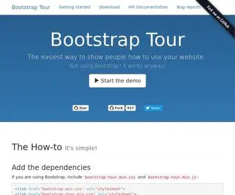 Bootstraptour.com(Bootstrap Tour) Screenshot