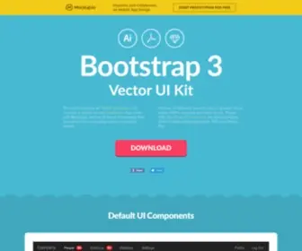 Bootstrapuikit.com(Download Bootstrap 3 UI Kit) Screenshot