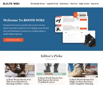 Bootswiki.com(Find Best Boot for Your Lovely Feet) Screenshot