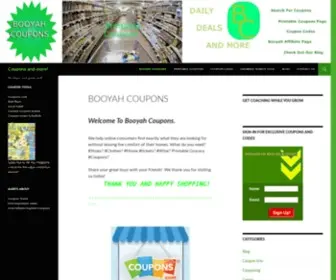 Booyahcoupons.com(Booyah Coupons) Screenshot