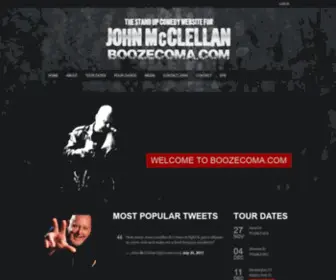 Boozecoma.com(The John McClellan Stand Up Comedy Website) Screenshot