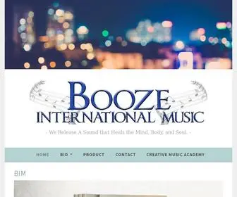 Boozeintl.com(We Release A Sound that Heals the Mind) Screenshot