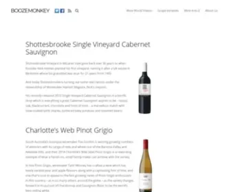 Boozemonkey.com(Cabernet, Riesling, Pinot or Shiraz) Screenshot