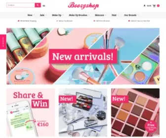 Boozyshop.com(Online make up webshop) Screenshot