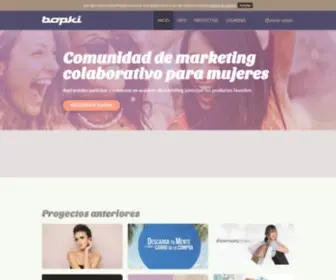 Bopki.com(Comunidad de marketing colaborativo) Screenshot