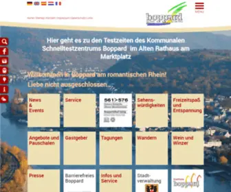 Boppard-Tourismus.de(Willkommen in Boppard am romantischen Rhein) Screenshot