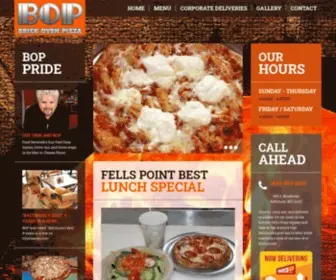 Boppizza.com(Baltimore's Only Wood Buring Brick Oven Pizza) Screenshot